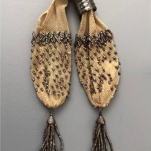 Rare French Antique Beaded Miser Purse - Victorian Era